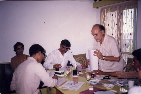 Alfred de Grazia Arun Gandhi Bombay 1985