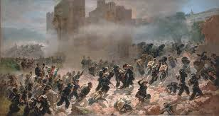 The Breach of Porta Pia, capture of Rome (1870)